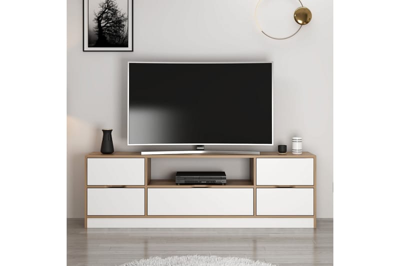 Tv-bänk Munna 180 cm - Vit - Möbler - TV- & Mediamöbler - TV bänk & mediabänk