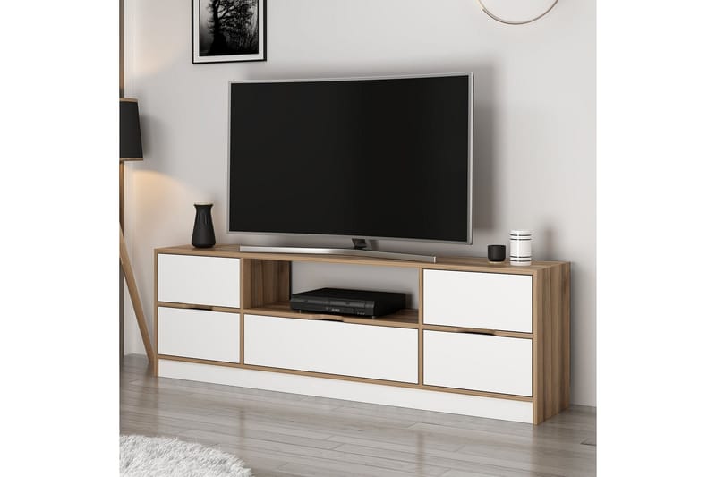 Tv-bänk Munna 180 cm - Vit - Möbler - TV- & Mediamöbler - TV bänk & mediabänk