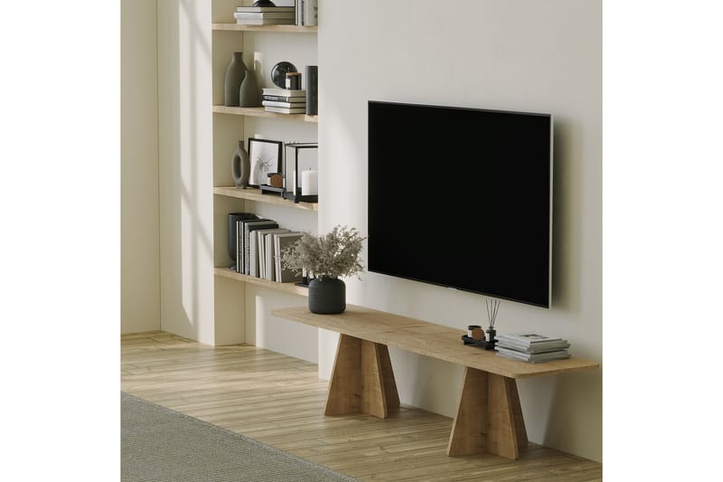 Tv-bänk Munne 180 cm - Ek - Möbler - TV- & Mediamöbler - TV bänk & mediabänk