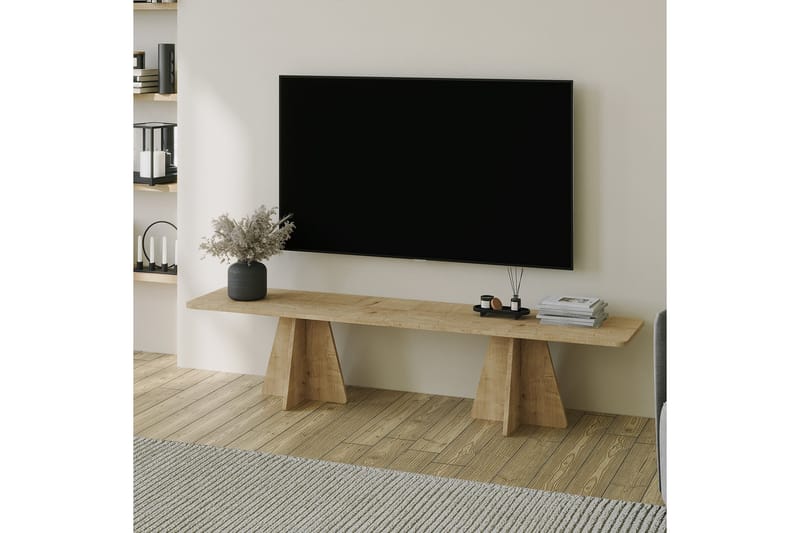 Tv-bänk Munne 180 cm - Ek - Möbler - TV- & Mediamöbler - TV bänk & mediabänk