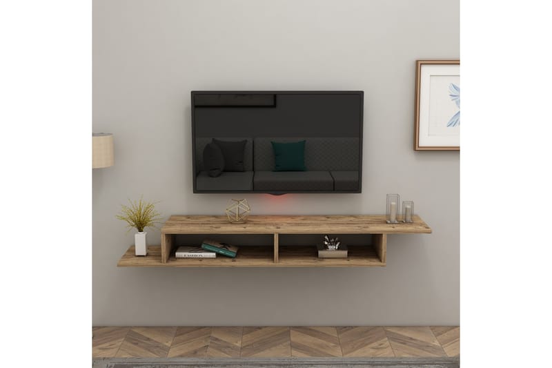 Tv-bänk Muson 120 cm - Brun - Möbler - TV- & Mediamöbler - TV bänk & mediabänk