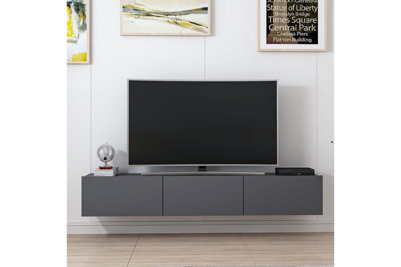 Tv-bänk Nako 180 cm - Antracit - Möbler - TV- & Mediamöbler - TV bänk & mediabänk