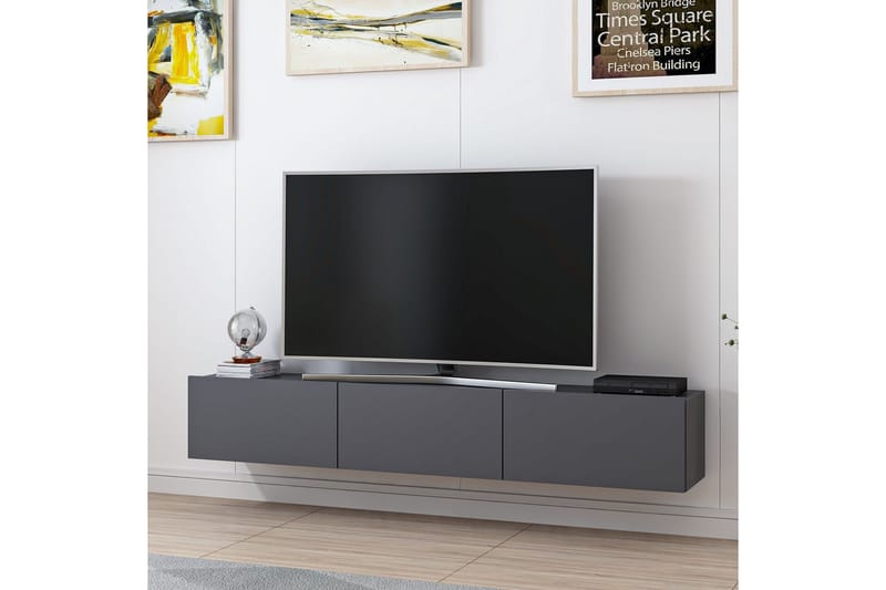 Tv-bänk Nako 180 cm - Antracit - Möbler - TV- & Mediamöbler - TV bänk & mediabänk