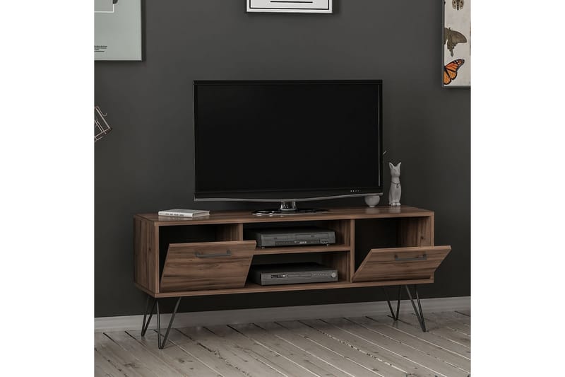 Tv-bänk Renaile 35 cm - Valnöt - Möbler - TV- & Mediamöbler - TV bänk & mediabänk