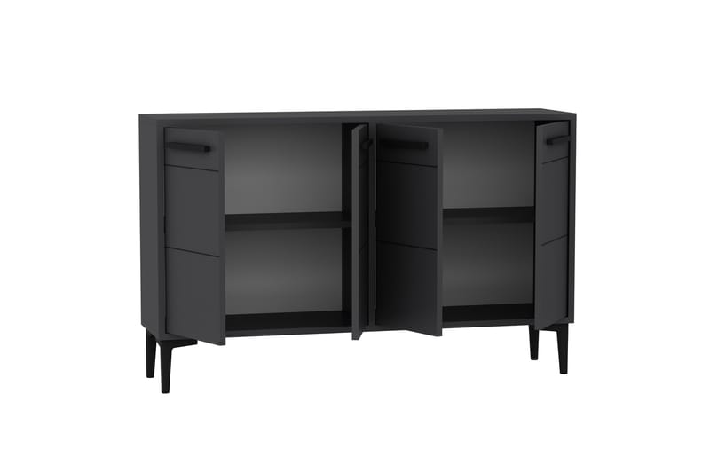 Tv-bänk Stria 120 cm - Antracit - Möbler - TV- & Mediamöbler - TV bänk & mediabänk