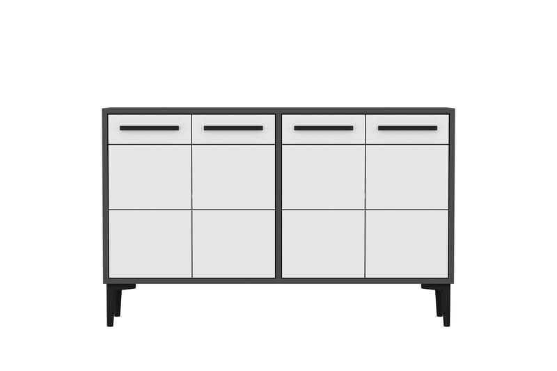 Tv-bänk Stria 120 cm - Antracit/Vit - Möbler - TV- & Mediamöbler - TV bänk & mediabänk