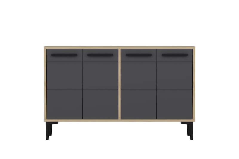 Tv-bänk Stria 120 cm - Ek/Antracit - Möbler - TV- & Mediamöbler - TV bänk & mediabänk