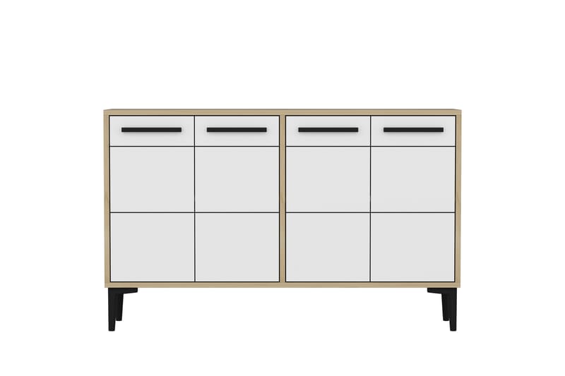 Tv-bänk Stria 120 cm - Ek/Vit - Möbler - TV- & Mediamöbler - TV bänk & mediabänk