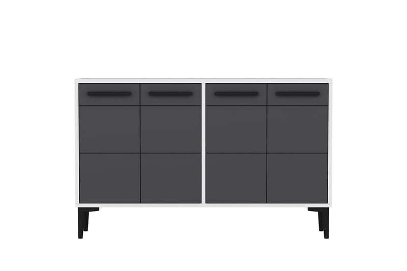 Tv-bänk Stria 120 cm - Vit/Antracit - Möbler - TV- & Mediamöbler - TV bänk & mediabänk