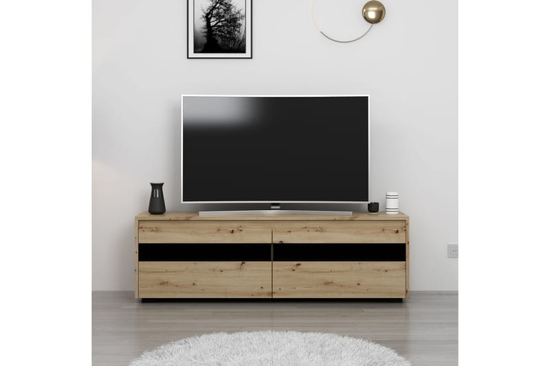 Tv-bänk Valery 150 cm - Valnöt - Möbler - TV- & Mediamöbler - TV bänk & mediabänk