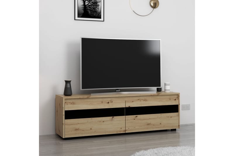 Tv-bänk Valery 150 cm - Valnöt - Möbler - TV- & Mediamöbler - TV bänk & mediabänk