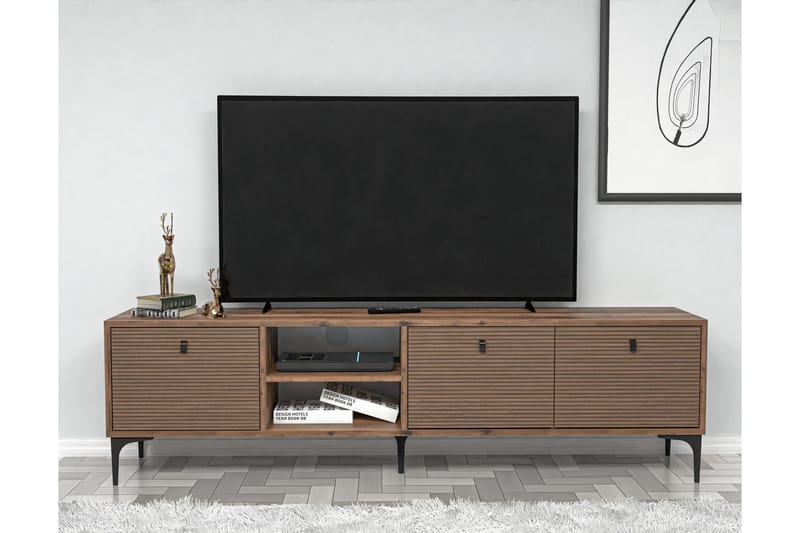 Tv-bänk Vision 180 cm - Valnöt - Möbler - TV- & Mediamöbler - TV bänk & mediabänk