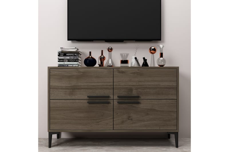 Tv-bänk Patro 120 cm - Valnöt - Möbler - TV- & Mediamöbler - TV bänk & mediabänk