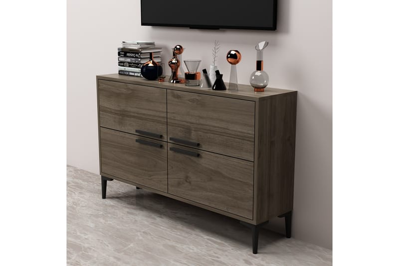 Tv-bänk Patro 120 cm - Valnöt - Möbler - TV- & Mediamöbler - TV bänk & mediabänk