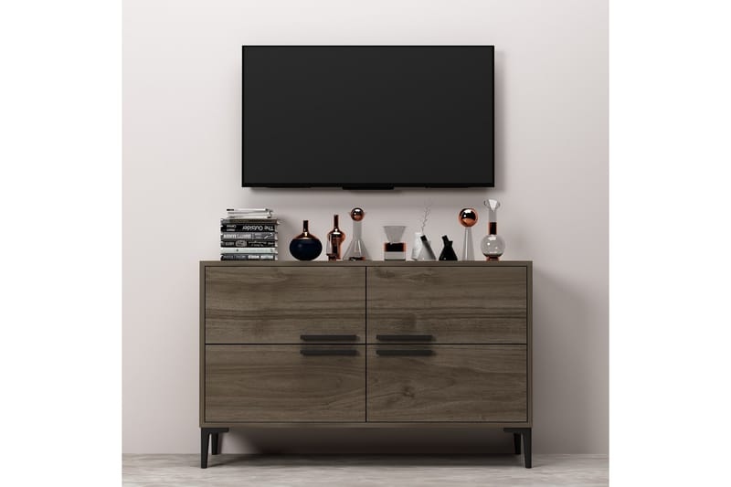 Tv-bänk Patro 120 cm - Valnöt - Möbler - TV- & Mediamöbler - TV bänk & mediabänk