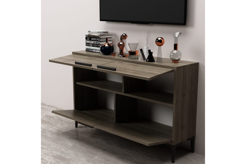 Tv-bänk Patro 120 cm - Valnöt - Möbler - TV- & Mediamöbler - TV bänk & mediabänk