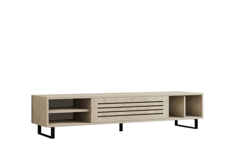 Tv-bänk Paqus 160 cm - Beige - Möbler - TV- & Mediamöbler - TV bänk & mediabänk