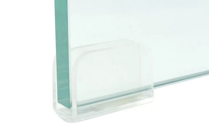 TV-bord klarglas 60x25x11 cm - Transparent - Möbler - TV- & Mediamöbler - TV-hylla