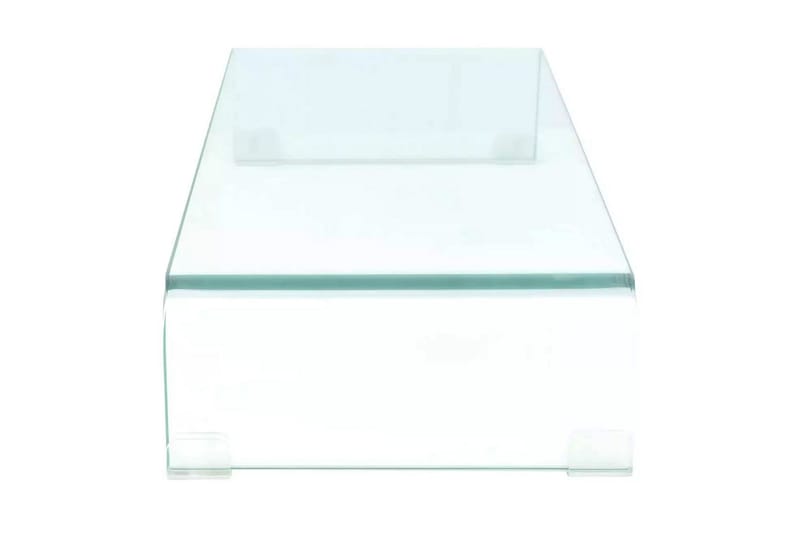 TV-bord klarglas 70x30x13 cm - Transparent - Möbler - TV- & Mediamöbler - TV-hylla