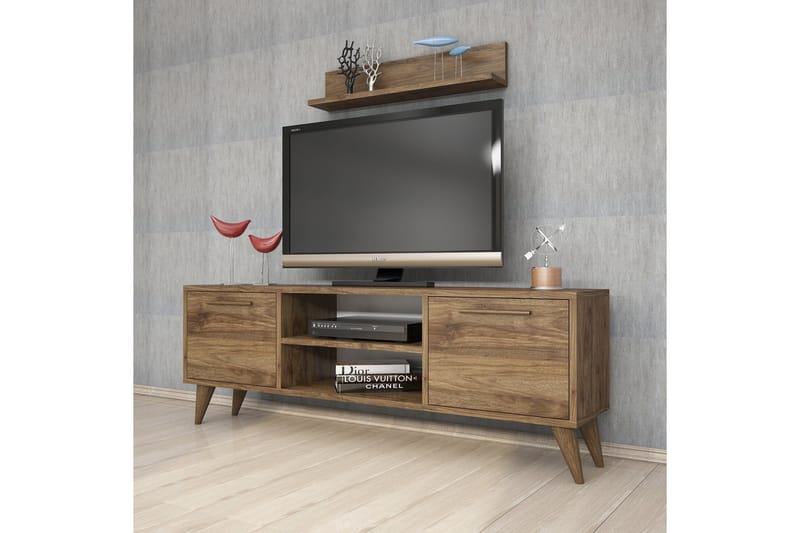 TV-möbelset 49x138 cm - Valnöt - Möbler - TV- & Mediamöbler - TV-möbelset