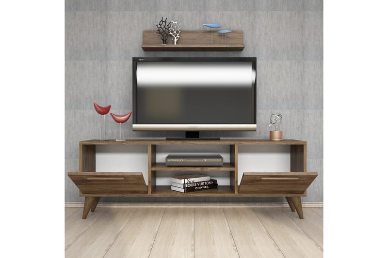 TV-möbelset 49x138 cm - Valnöt - Möbler - TV- & Mediamöbler - TV-möbelset