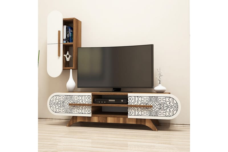 TV-Möbelset Amtorp 145 cm - Brun - Möbler - TV- & Mediamöbler - TV-möbelset