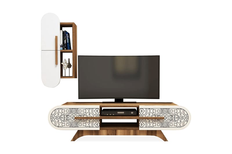 TV-Möbelset Amtorp 145 cm - Brun - Möbler - TV- & Mediamöbler - TV-möbelset