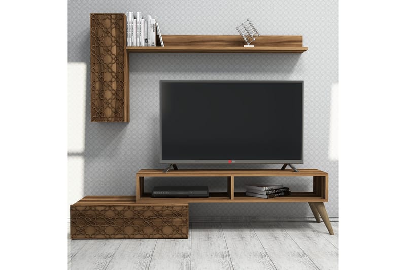 TV-Möbelset Amtorp 150 cm - Brun - Möbler - TV- & Mediamöbler - TV-möbelset