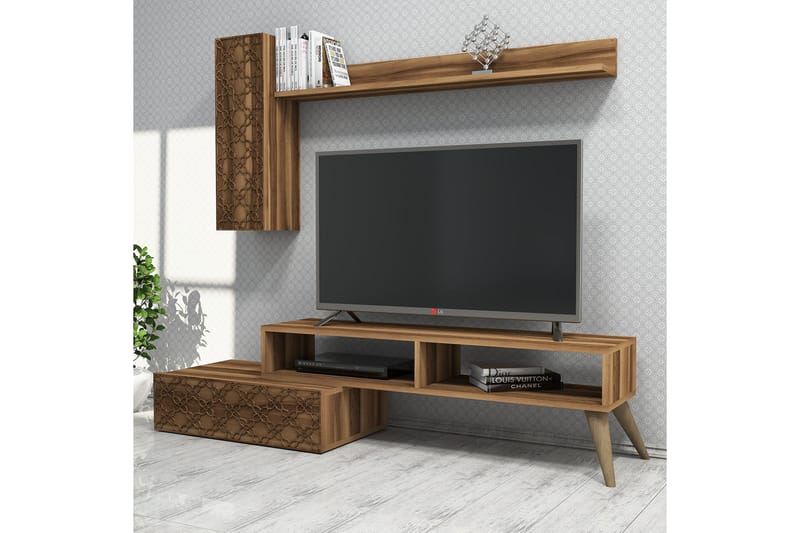 TV-Möbelset Amtorp 150 cm - Brun - Möbler - TV- & Mediamöbler - TV-möbelset