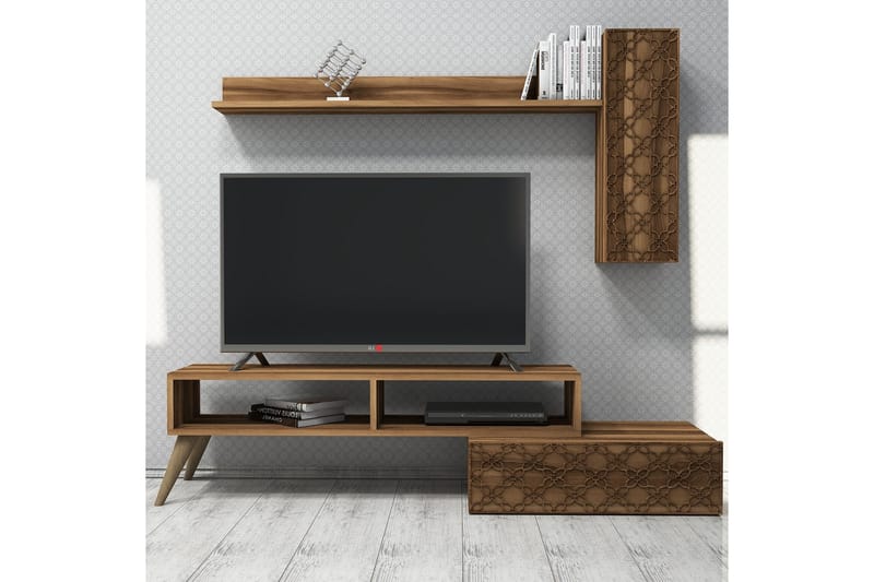 TV-Möbelset Amtorp 150 cm - Brun - Möbler - TV- & Mediamöbler - TV-möbelset