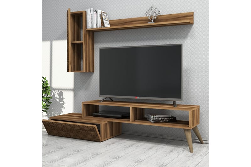 TV-Möbelset Amtorp 150 cm - Brun - Möbler - TV- & Mediamöbler - TV-möbelset