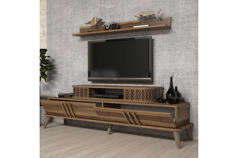 TV-Möbelset Amtorp 168 cm - Brun - Möbler - TV- & Mediamöbler - TV-möbelset