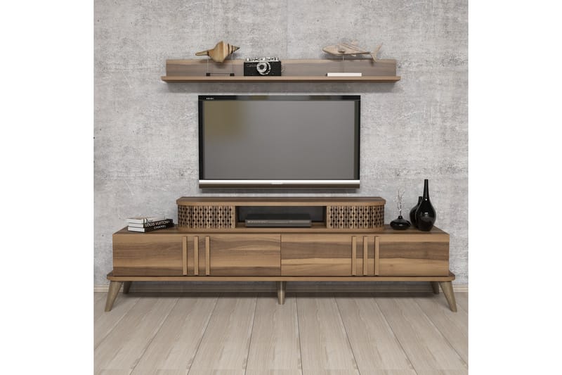 TV-Möbelset Amtorp 168 cm - Brun - Möbler - TV- & Mediamöbler - TV-möbelset