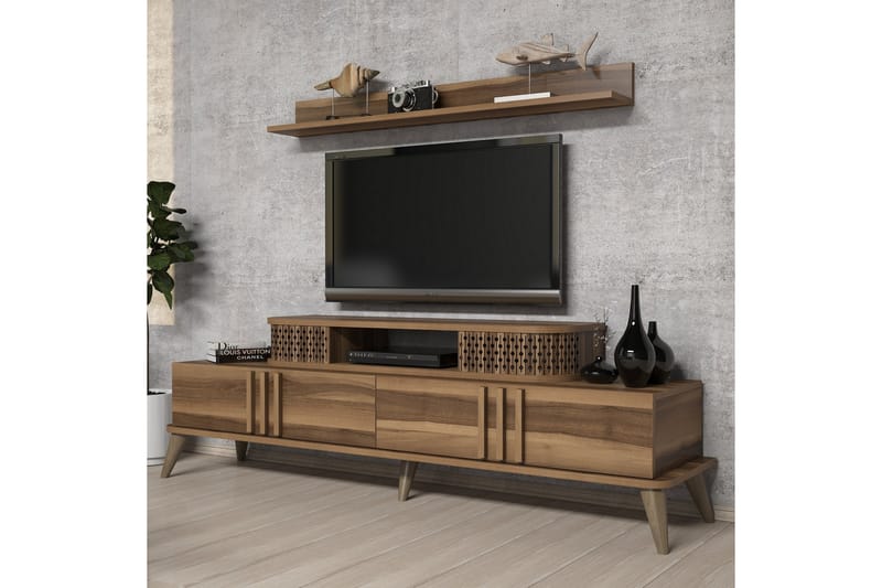 TV-Möbelset Amtorp 168 cm - Brun - Möbler - TV- & Mediamöbler - TV-möbelset