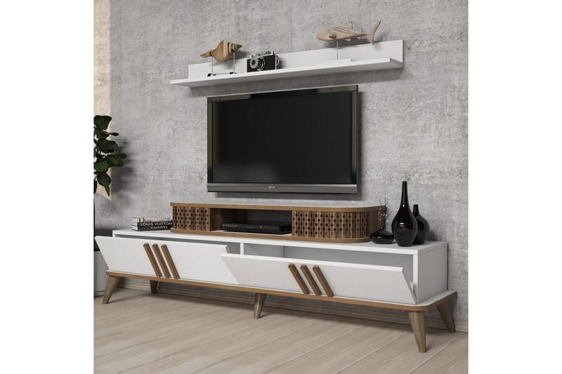 TV-Möbelset Amtorp 168 cm - Vit - Möbler - TV- & Mediamöbler - TV-möbelset