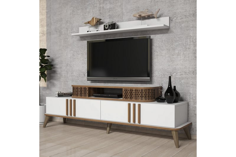 TV-Möbelset Amtorp 168 cm - Vit - Möbler - TV- & Mediamöbler - TV-möbelset