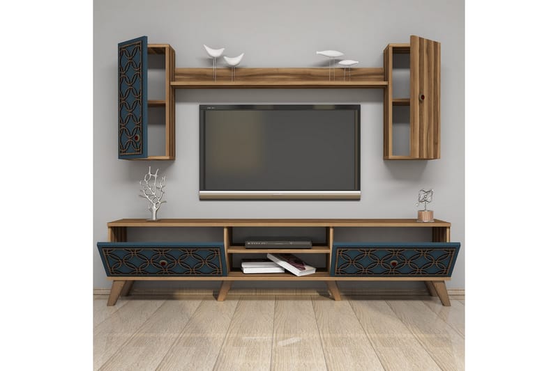 TV-Möbelset Amtorp 180 cm - Brun - Möbler - TV- & Mediamöbler - TV-möbelset