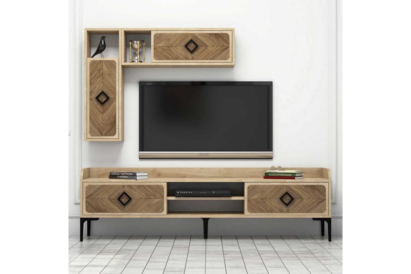 TV-Möbelset Amtorp 180 cm - Brun/Ek - Möbler - TV- & Mediamöbler - TV-möbelset