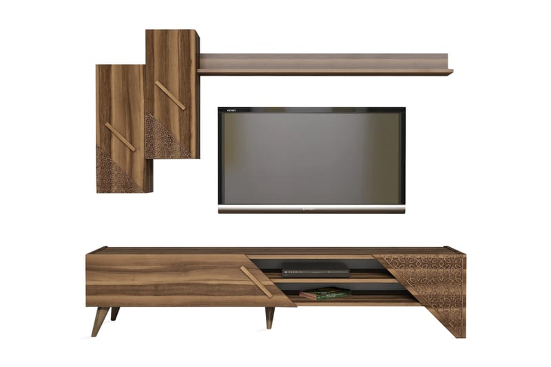 TV-Möbelset Amtorp 180 cm - Mörkbrun - Möbler - TV- & Mediamöbler - TV-möbelset