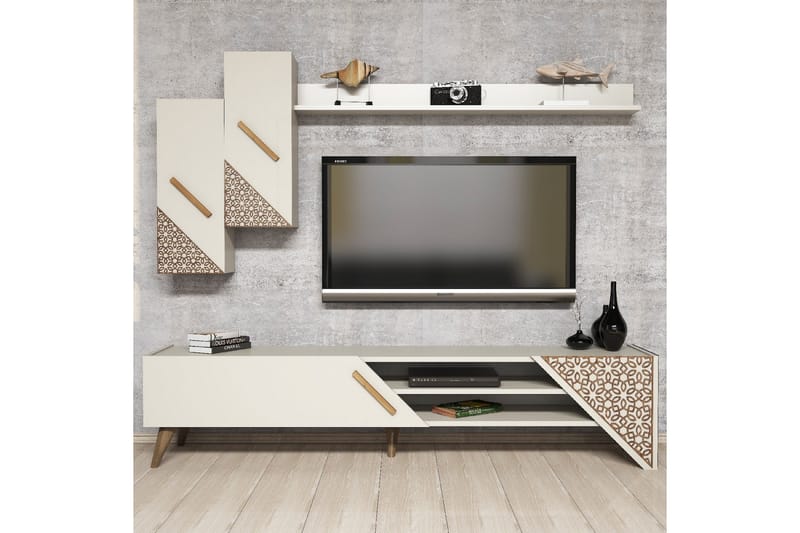 TV-Möbelset Amtorp 180 cm - Vit - Möbler - TV- & Mediamöbler - TV-möbelset