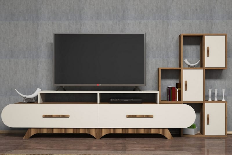 TV-Möbelset Amtorp 205 cm - Brun - Möbler - TV- & Mediamöbler - TV-möbelset