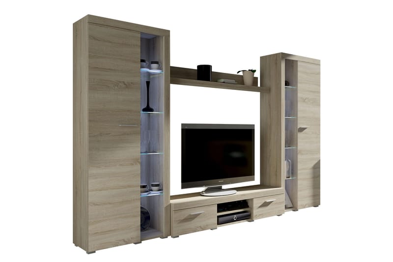 TV-möbelset Rumba 300x34x190 cm - Trä/natur - Möbler - TV- & Mediamöbler - TV-möbelset