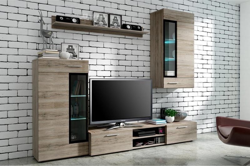 TV-möbelset Tango - Beige/Brun - Möbler - TV- & Mediamöbler - TV-möbelset