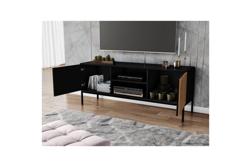 Tv-skåp Meorati 150 cm - Brun - Möbler - TV- & Mediamöbler - TV-skåp