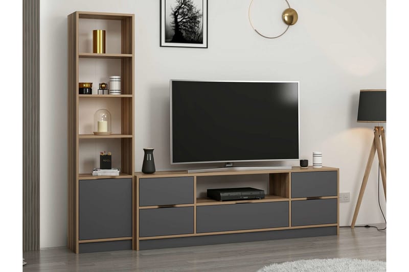 Tv-skåp Munna 180 cm - Antracit - Möbler - TV- & Mediamöbler - TV-skåp