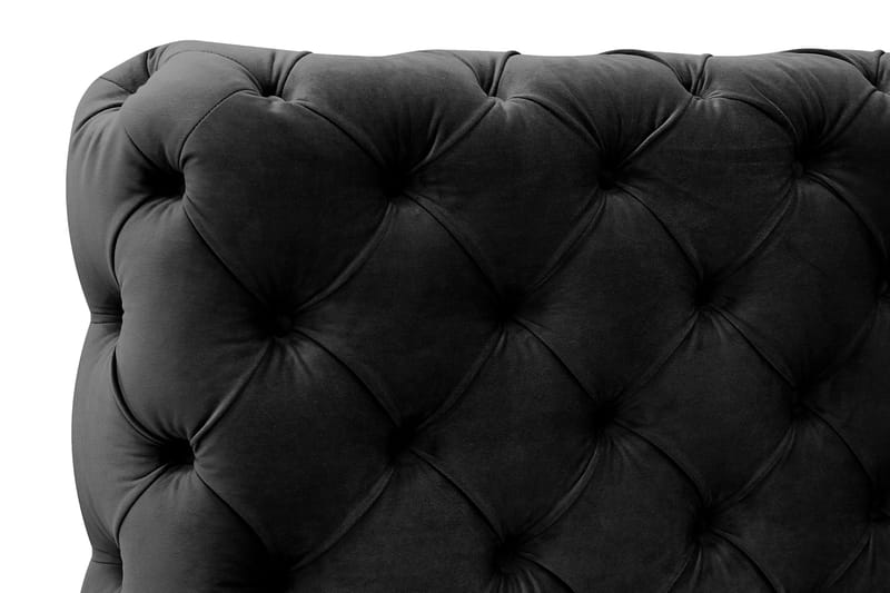 Chesterfield Sängram inkl. Madrass 120x200 cm - Svart - Möbler - Säng - Ramsäng