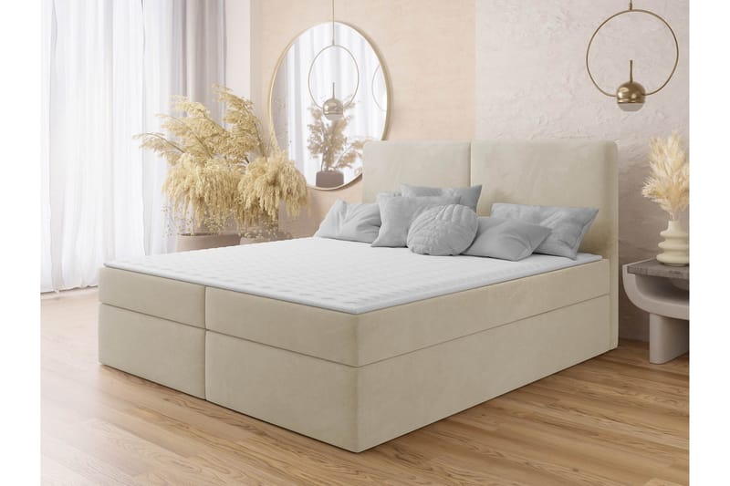 Garris Sängpaket Kontinentalsäng 140x200 cm - Beige - Möbler - Säng - Kontinentalsäng