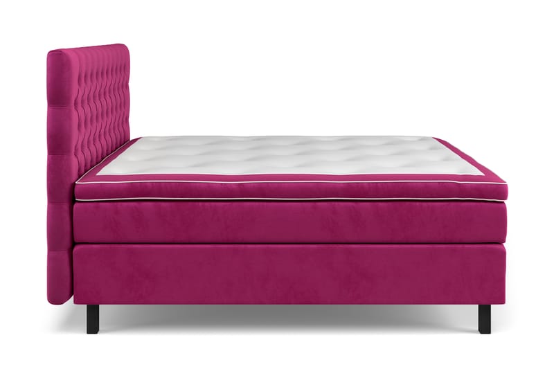 Komplett Sängpaket Estelle 160x200 cm - Rosa|Sammet - Möbler - Säng - Kontinentalsäng