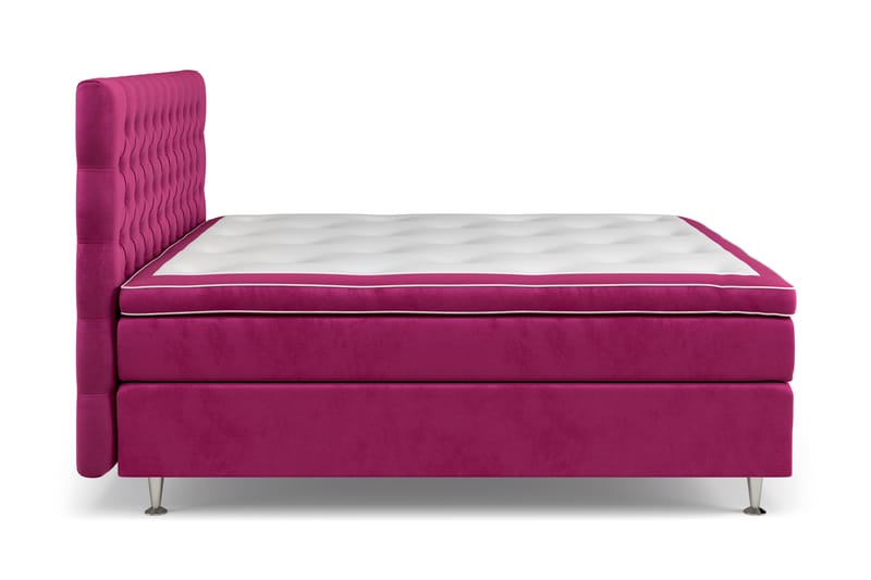 Komplett Sängpaket Estelle 160x200 cm - Rosa|Sammet - Möbler - Säng - Kontinentalsäng