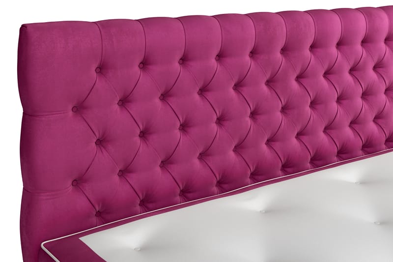 Komplett Sängpaket Estelle 160x200 cm - Rosa|Sammet - Möbler - Säng - Kontinentalsäng